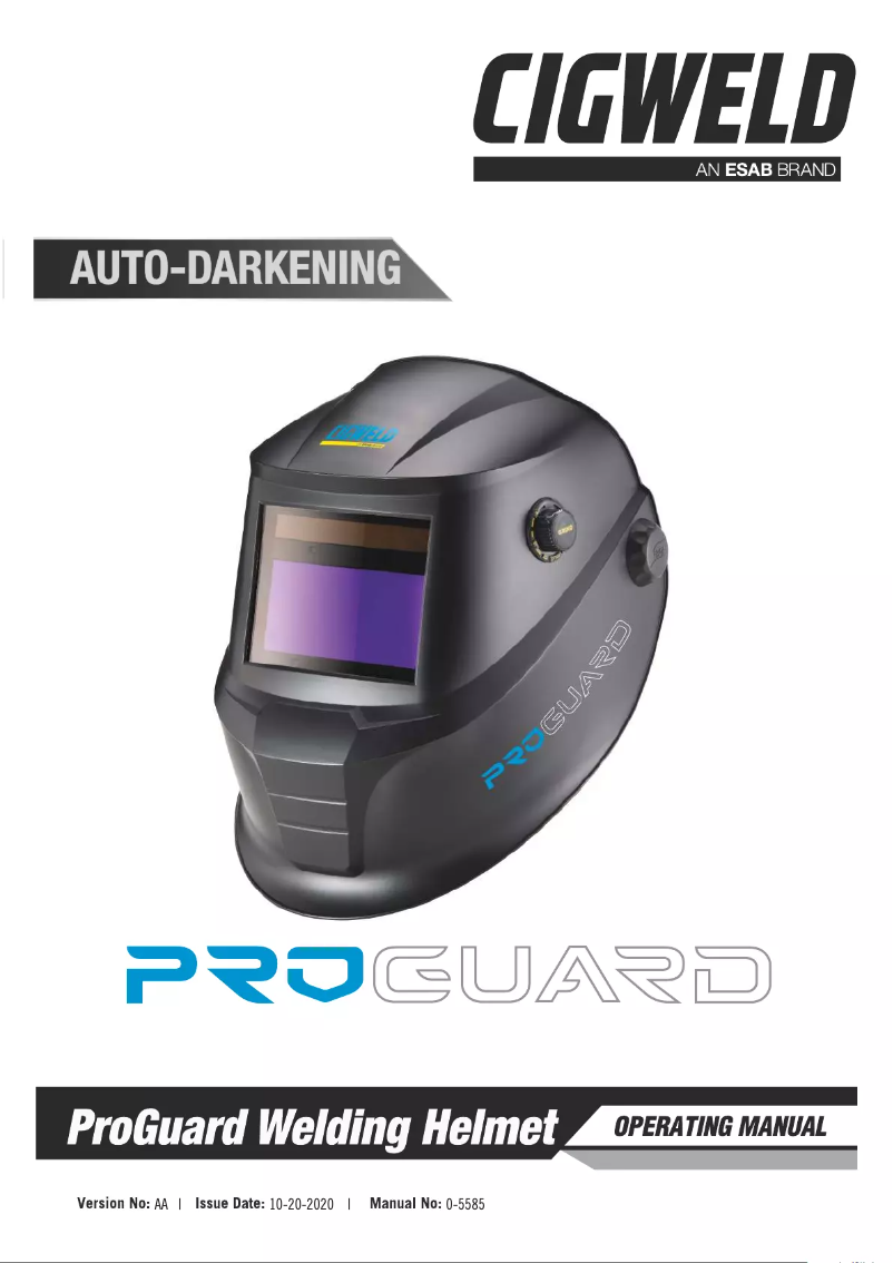 Imagen de la primera página del manual del dispositivo ProGuard