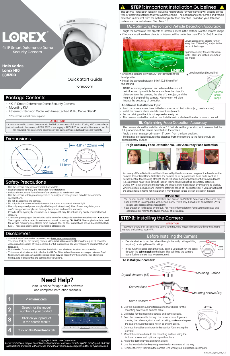 Imagen de la primera página del manual del dispositivo E892DD