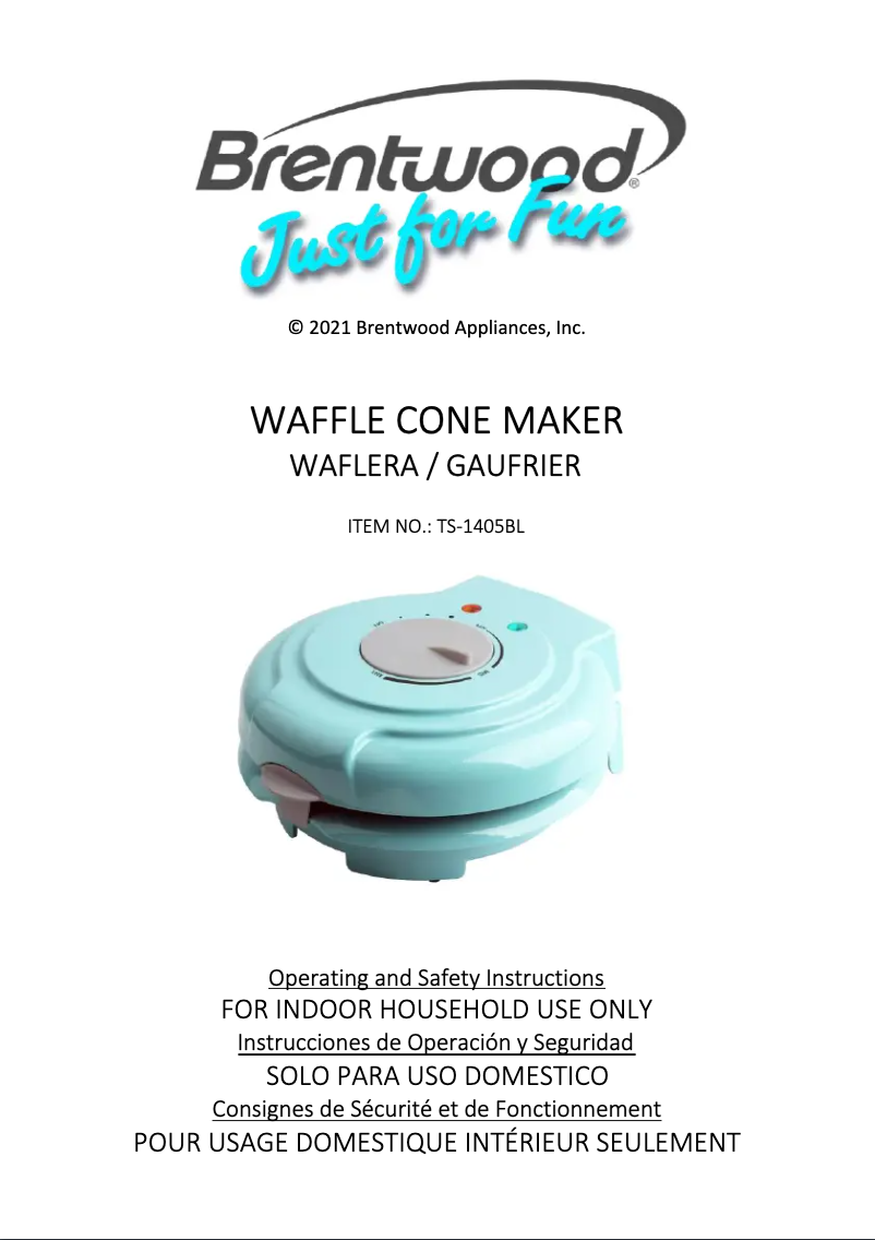 Imagen de la primera página del manual del dispositivo TS-1405BL