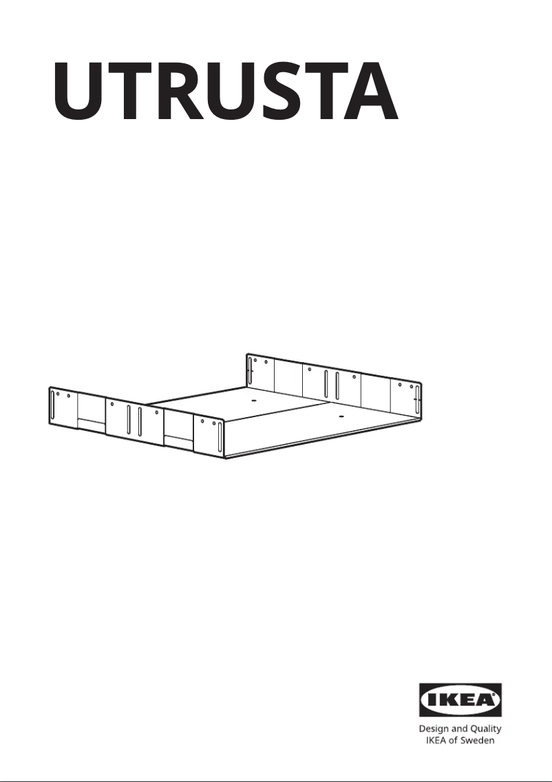 Página 1 del manual Manual de usuario Ikea UTRUSTA 103.019.60