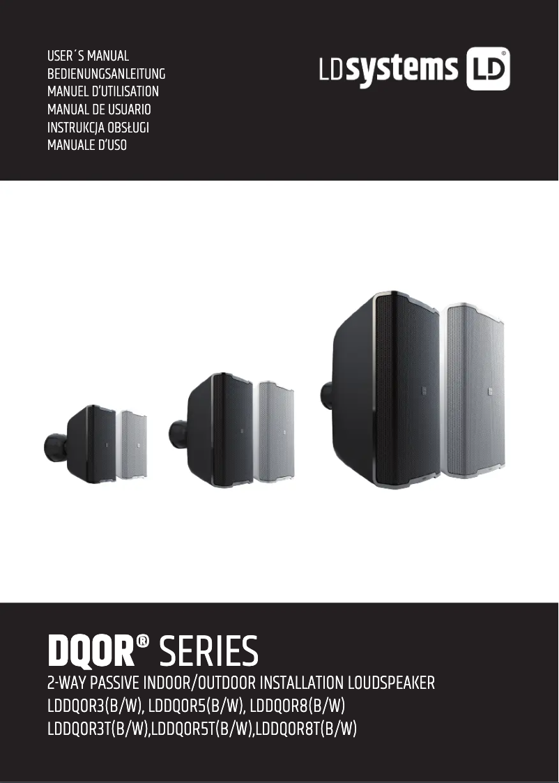 Imagen de la primera página del manual del dispositivo DQOR 5 T W