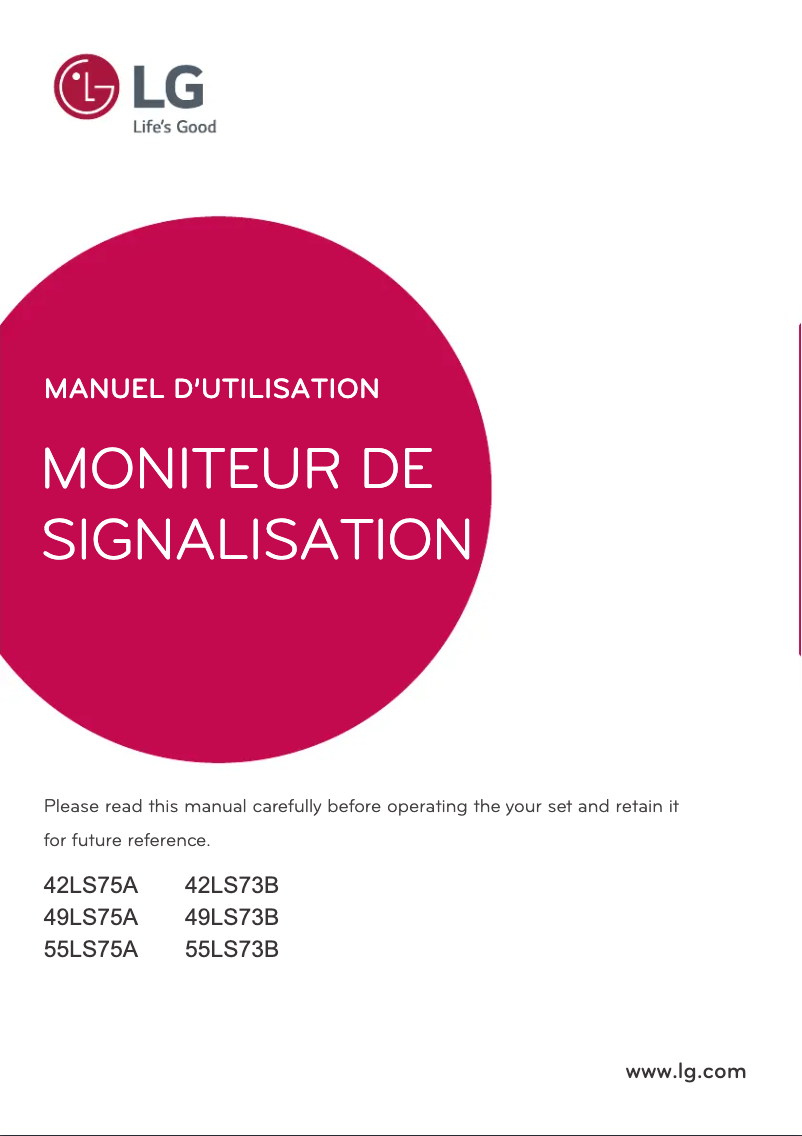 Página nº 1 - Manual de usuario LG 49LS73B