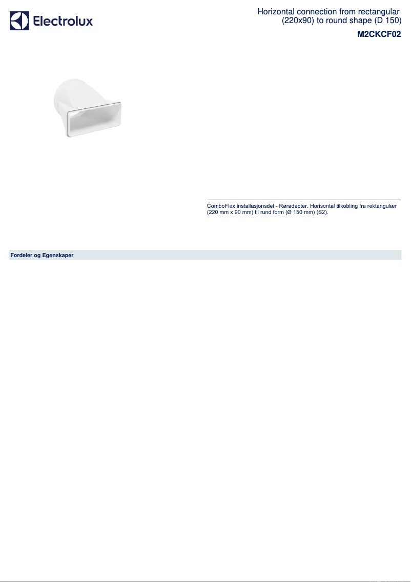 Página 1 del manual Folleto AEG M2CKCF02