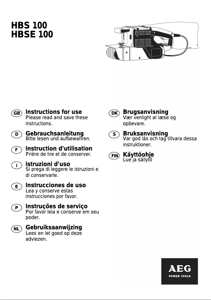 Imagen de la primera página del manual del dispositivo HBS 100