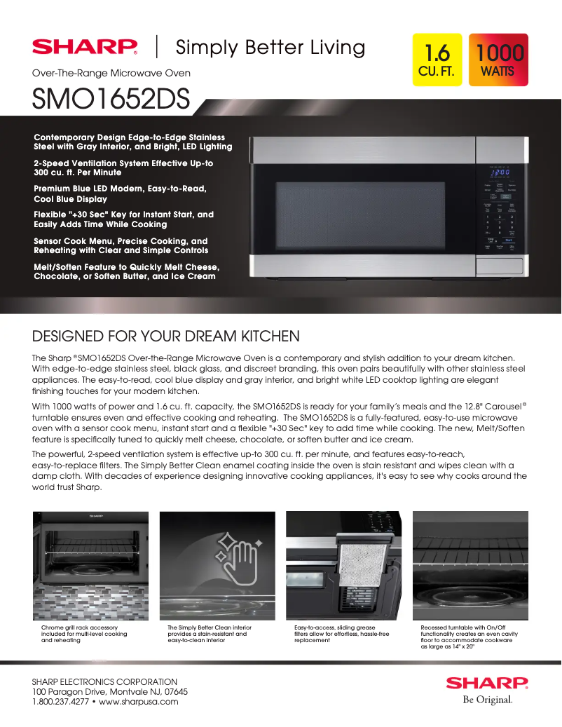 Imagen de la primera página del manual del dispositivo SMO1652DS