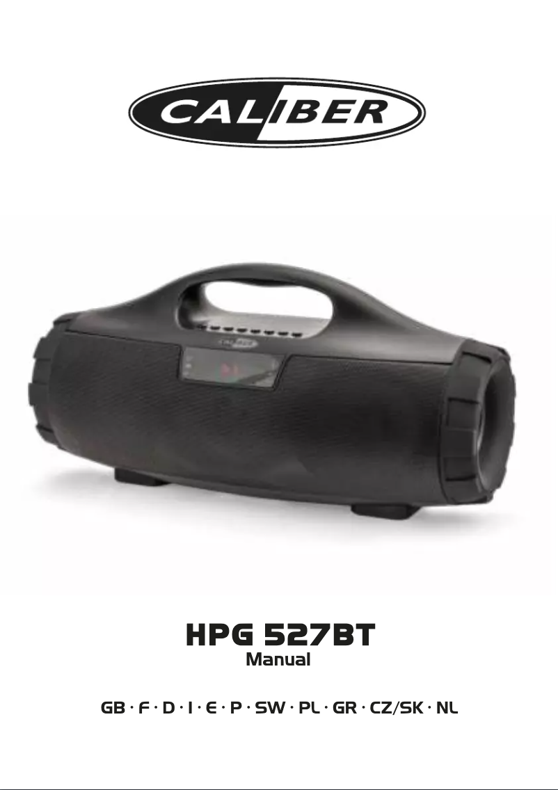 Página 1 del manual Manual de usuario Caliber HPG527BT