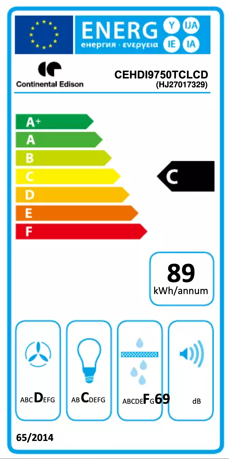 Imagen de la primera página del manual del dispositivo CEHDI9750TCLCD