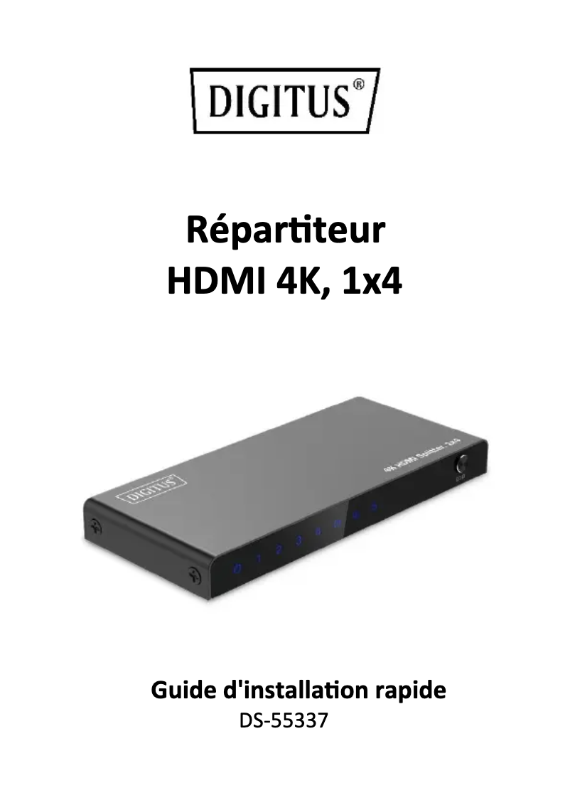 Página 1 del manual Manual de usuario Digitus DS-55337