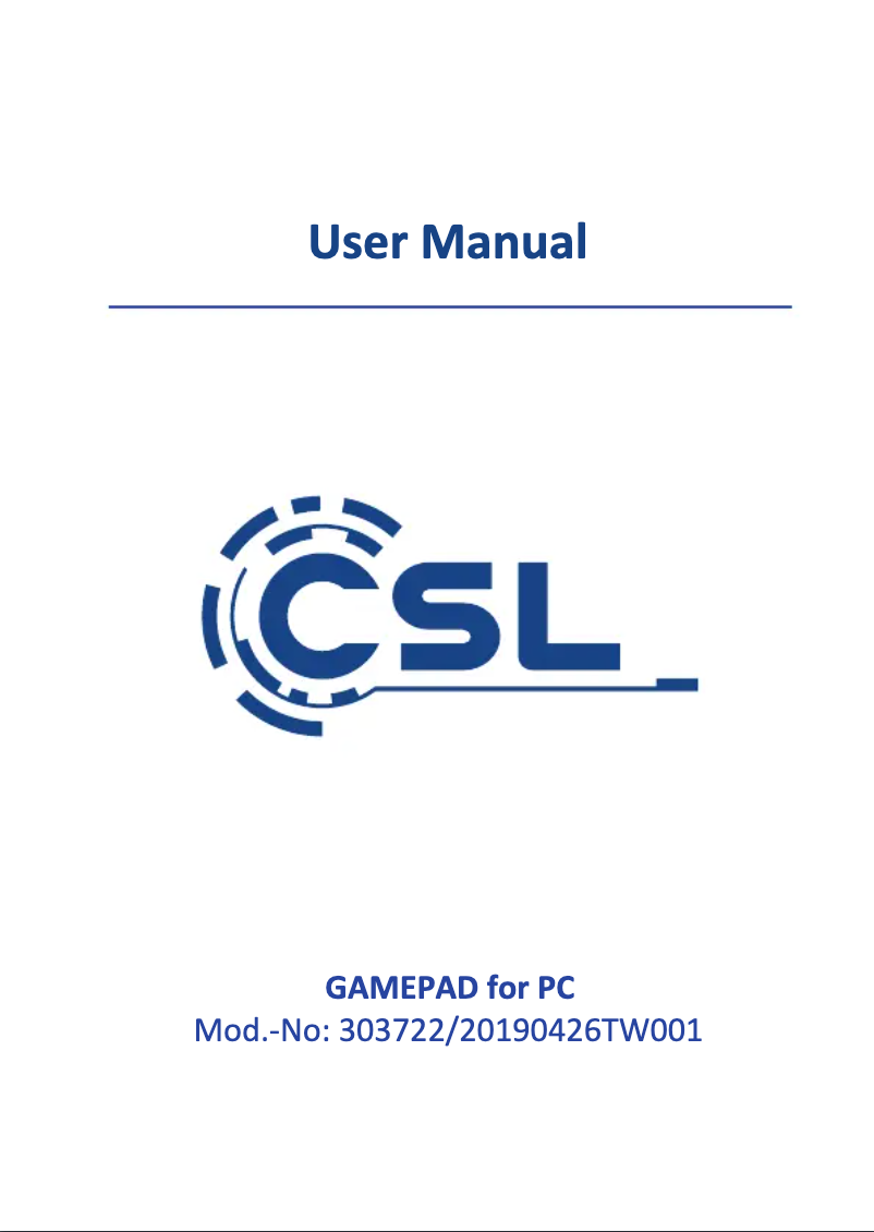 Página 1 del manual Manual de usuario CSL 303722