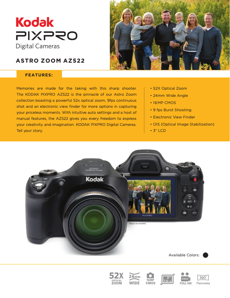 Imagen de la primera página del manual del dispositivo PixPro AZ522