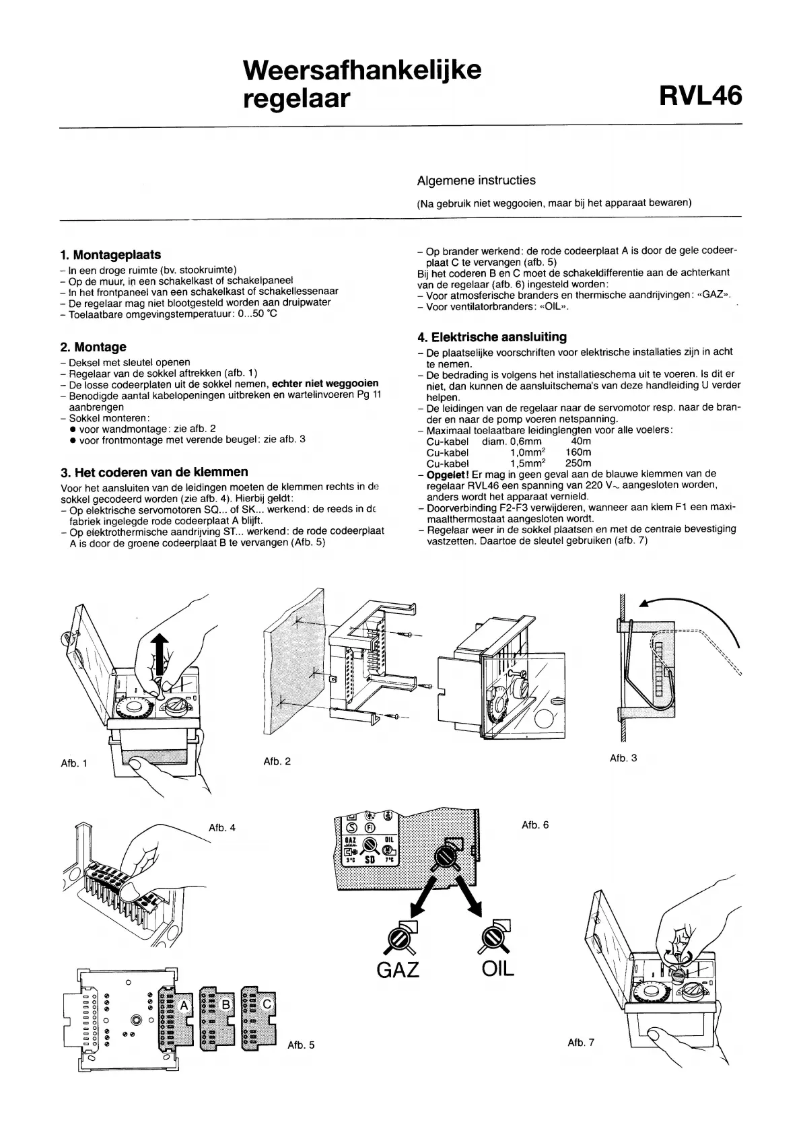 Imagen de la primera página del manual del dispositivo Synco 700 RVL46