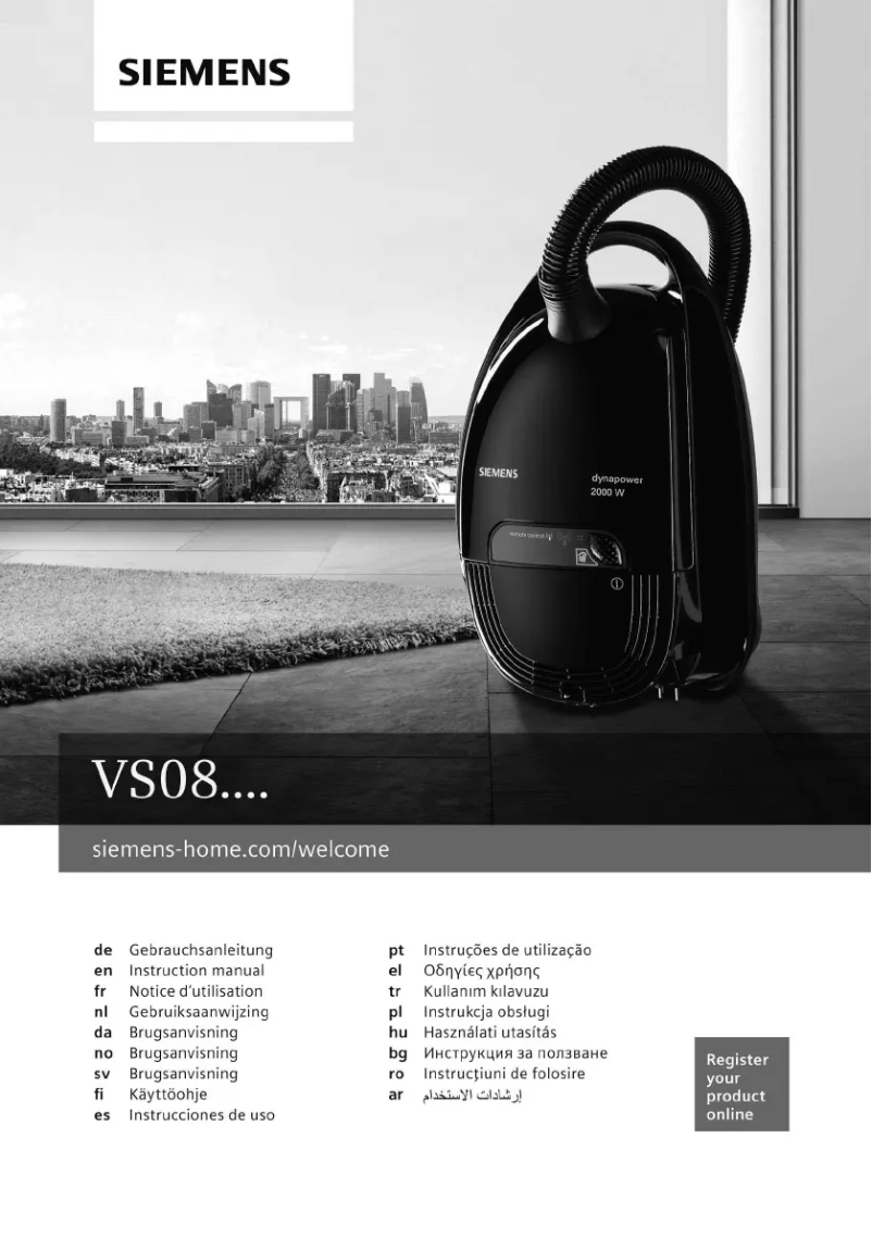 Página nº 1 - Manual de usuario Siemens VS08G2611