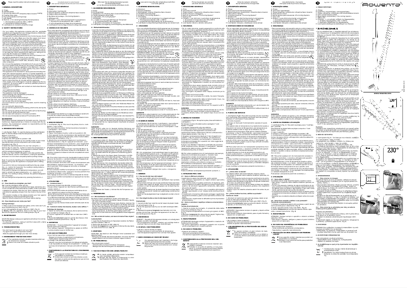 Página nº 1 - Manual de usuario Rowenta SF6150 Liss and Curl Pro