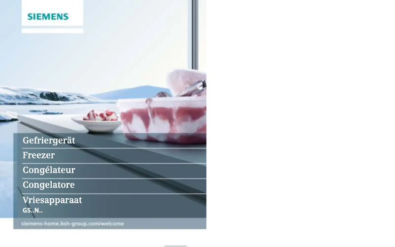 Página nº 1 - Manual de usuario Siemens iQ500 GS54NAW45