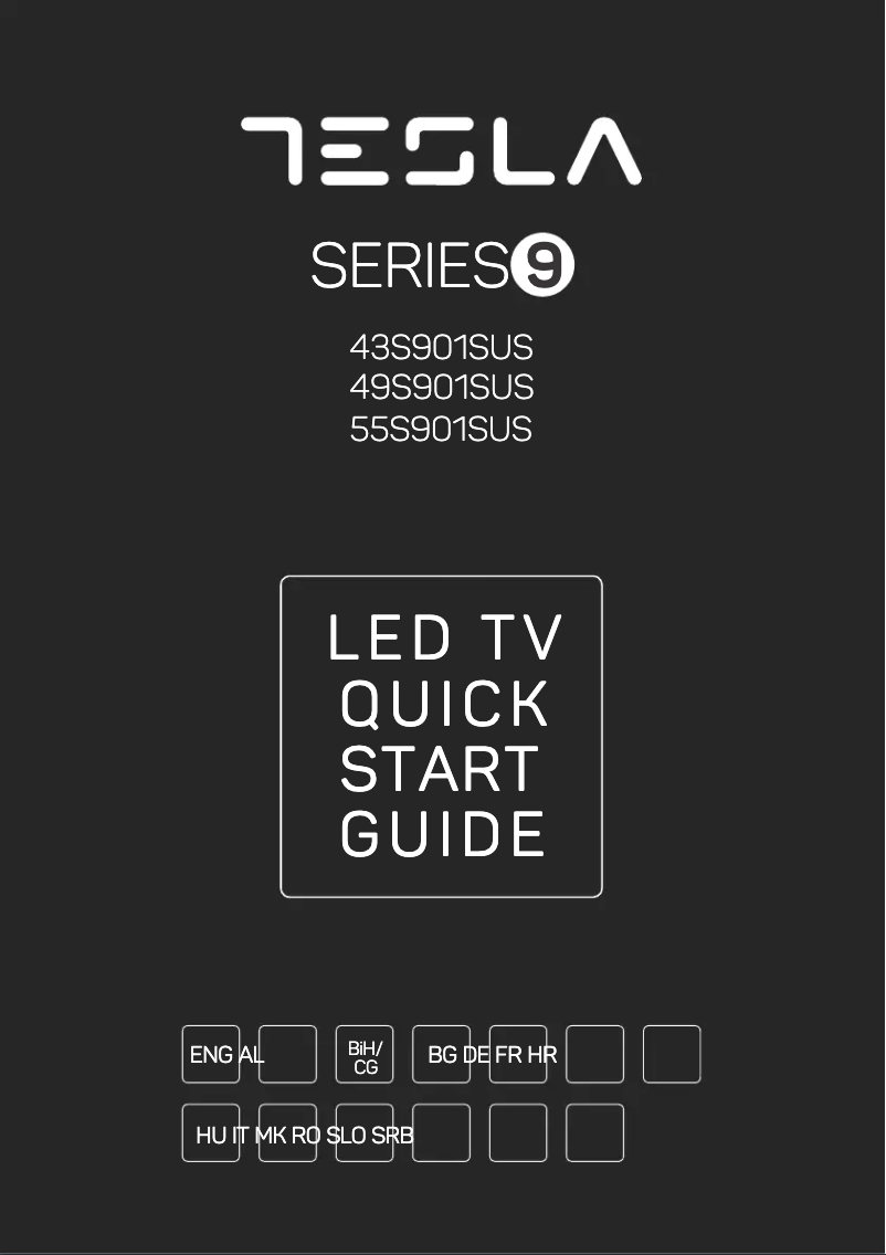 Página 1 del manual Manual de usuario Tesla 43S901SUS