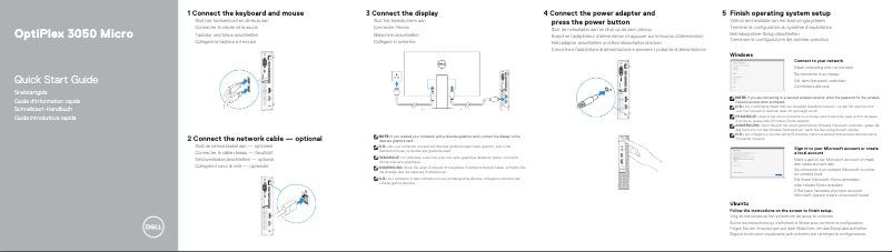 Página 1 del manual Manual de usuario Dell OptiPlex 7450