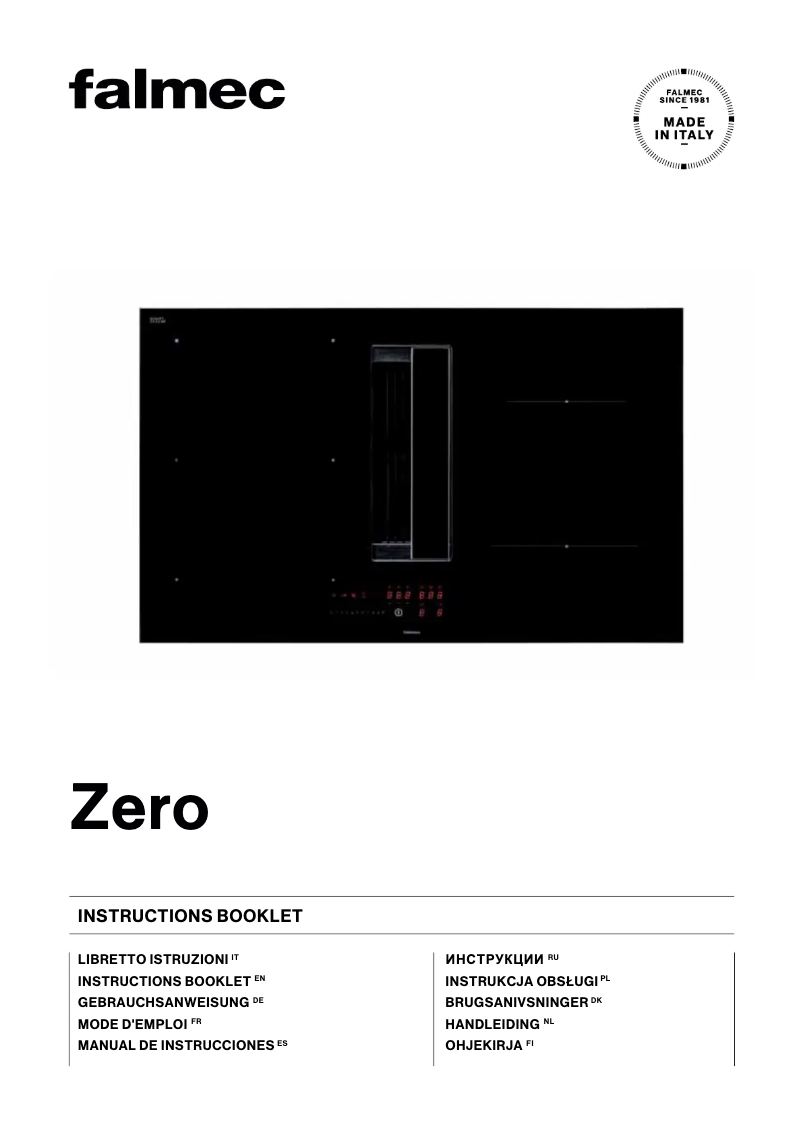 Página 1 del manual Manual de usuario Falmec Zero