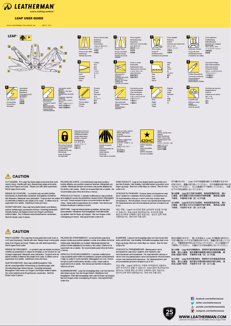 Imagen de la primera página del manual del dispositivo Leap