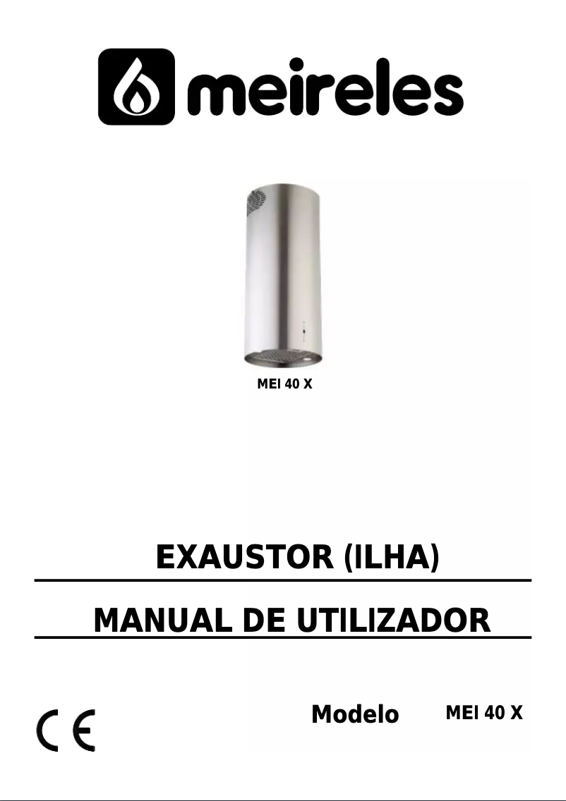 Imagen de la primera página del manual del dispositivo MEI 40 X