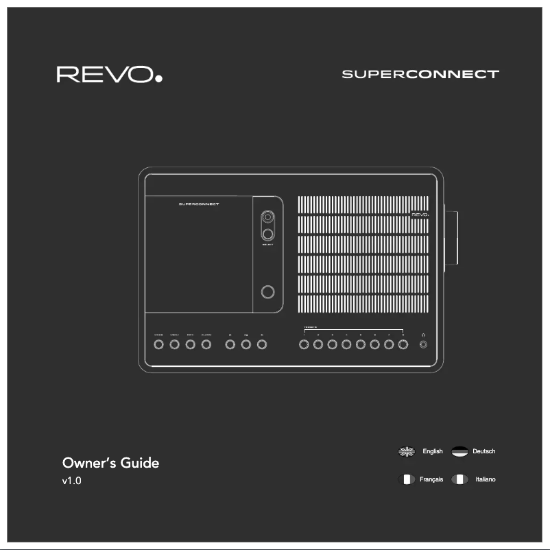 Página nº 1 - Manual de usuario REVO SuperConnect