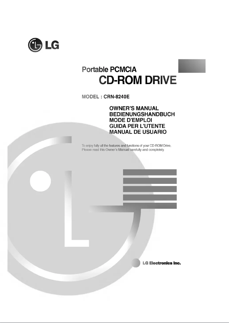 Página nº 1 - Manual de usuario LG CRN-8240E