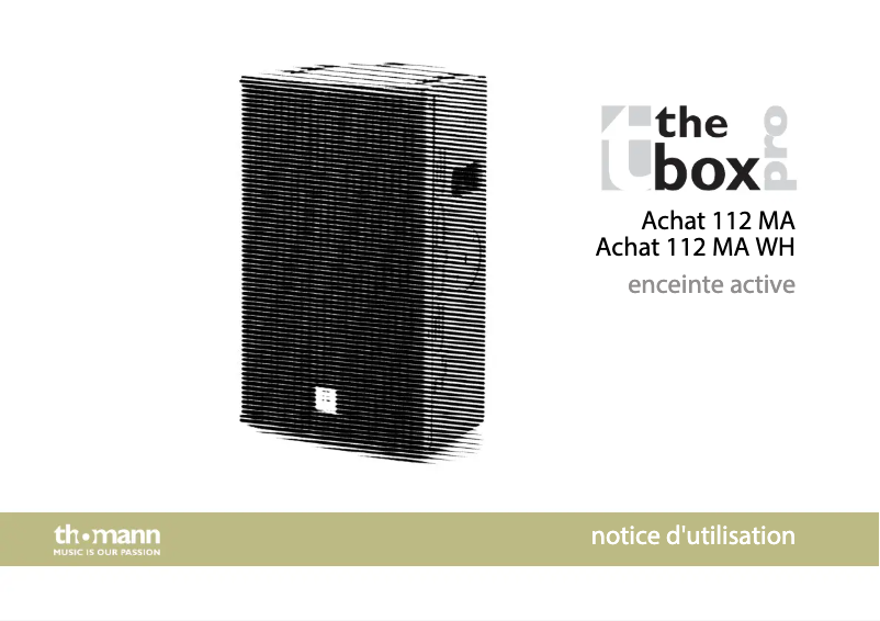 Imagen de la primera página del manual del dispositivo Achat 112 MA