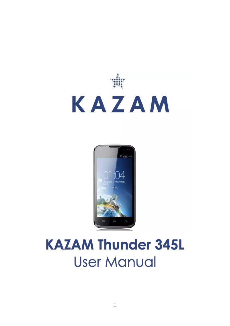 Página 1 del manual Manual de usuario Kazam Thunder 345
