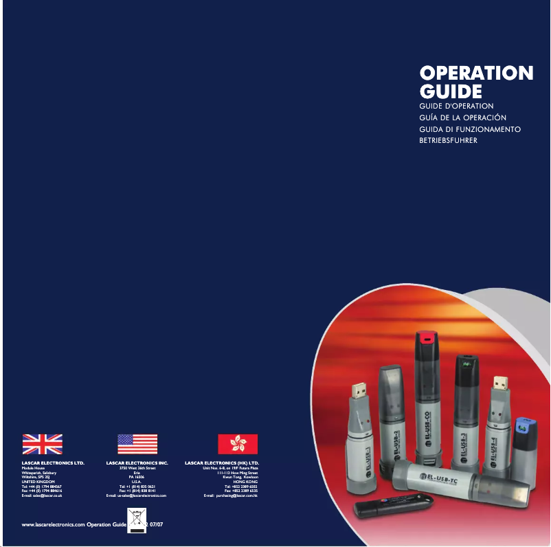 Imagen de la primera página del manual del dispositivo EL-USB-4