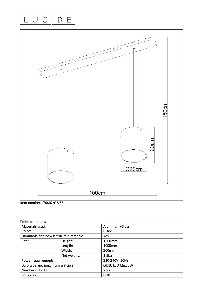 Imagen de la primera página del manual del dispositivo Owino 74402/02/65