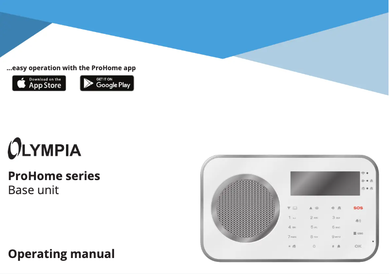 Imagen de la primera página del manual del dispositivo ProHome 8762