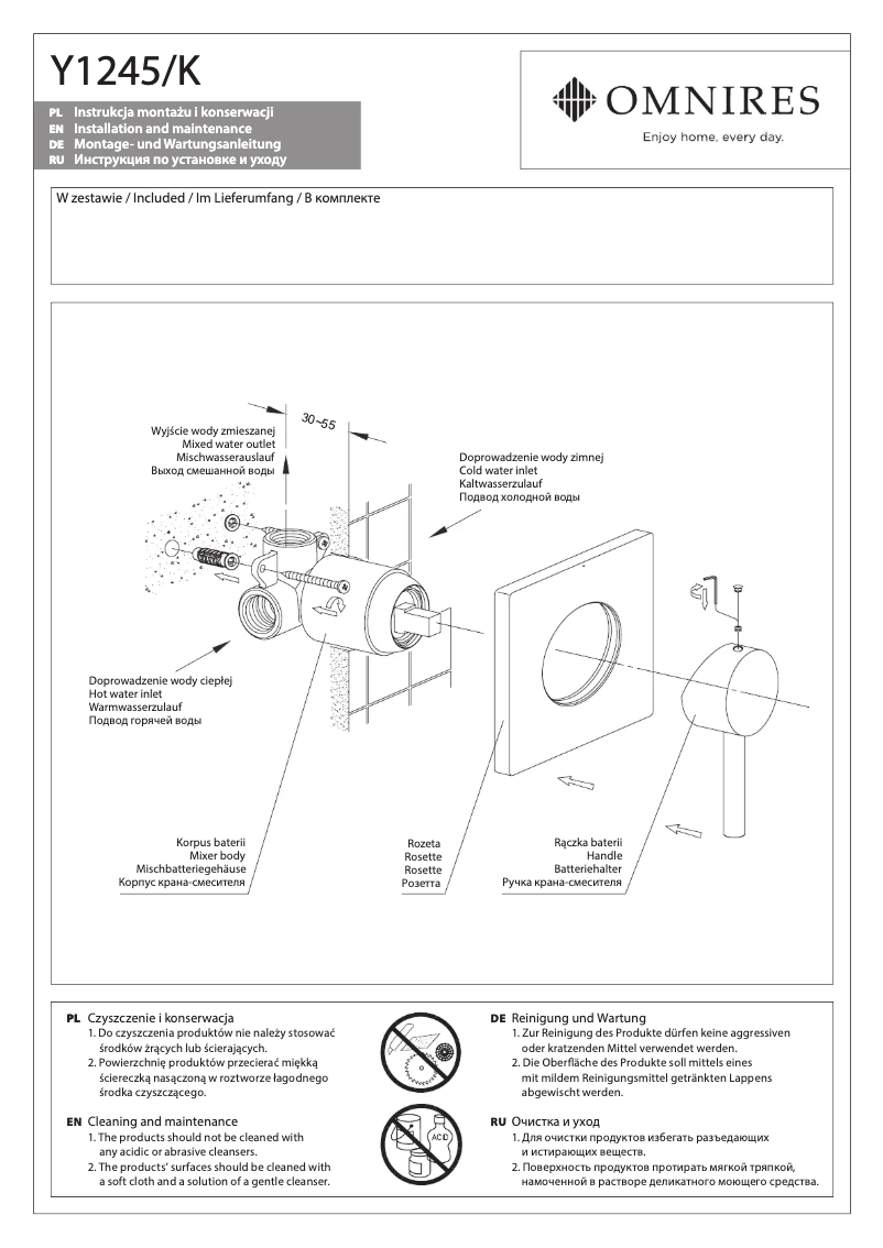 Página 1 del manual Manual de usuario Omnires Y1245/K