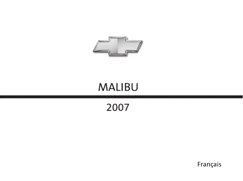 Imagen de la primera página del manual del dispositivo Malibu (2007)
