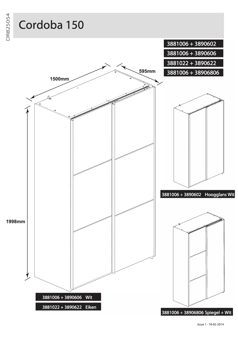 Página 1 del manual Manual de usuario Wehkamp Cordoba
