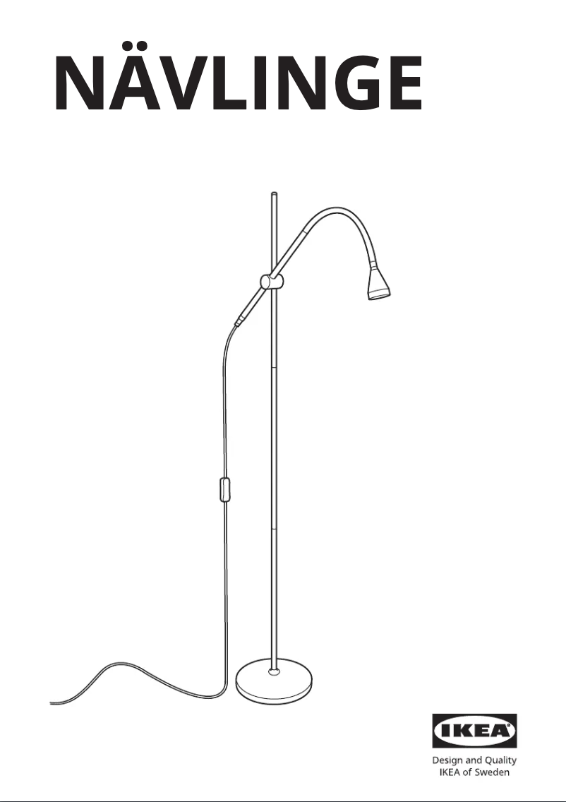 Página 1 del manual Manual de usuario Ikea NÄVLINGE 304.051.03