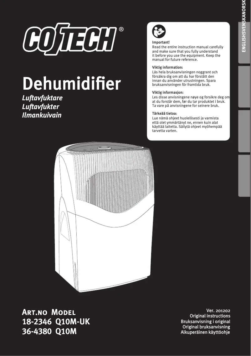 Imagen de la primera página del manual del dispositivo Q10M