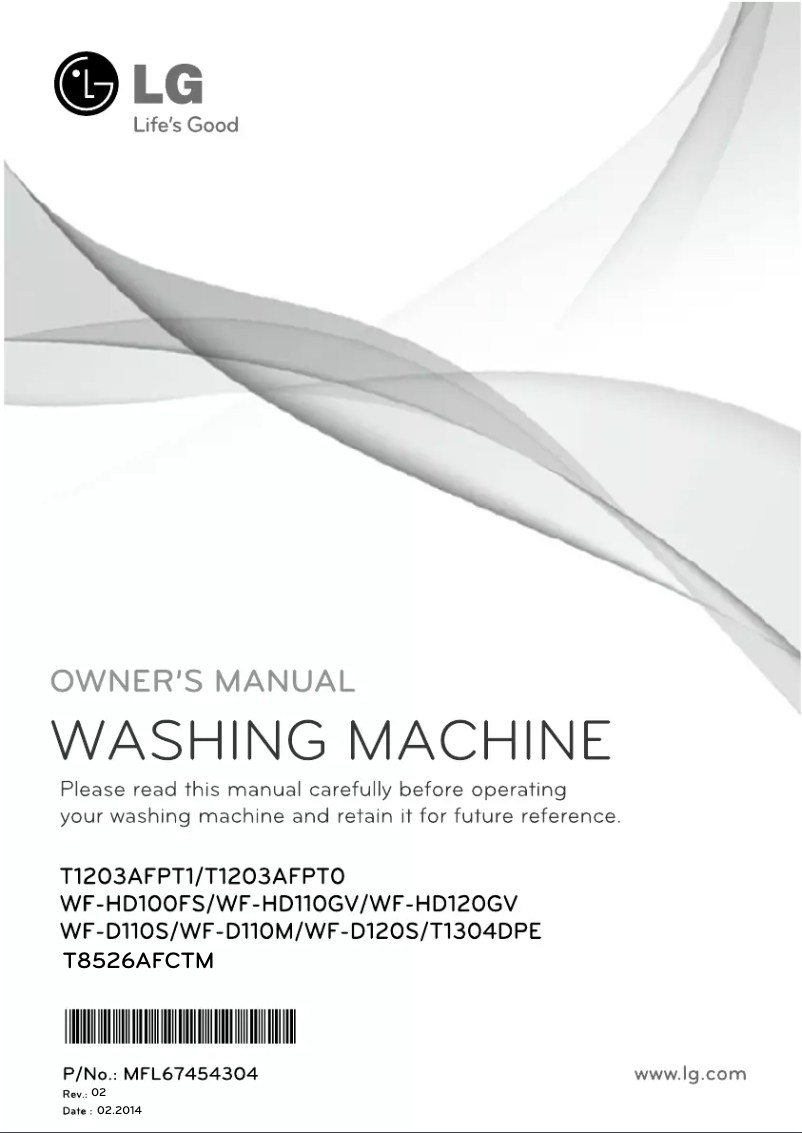 Página nº 1 - Manual de usuario LG T1304DPE