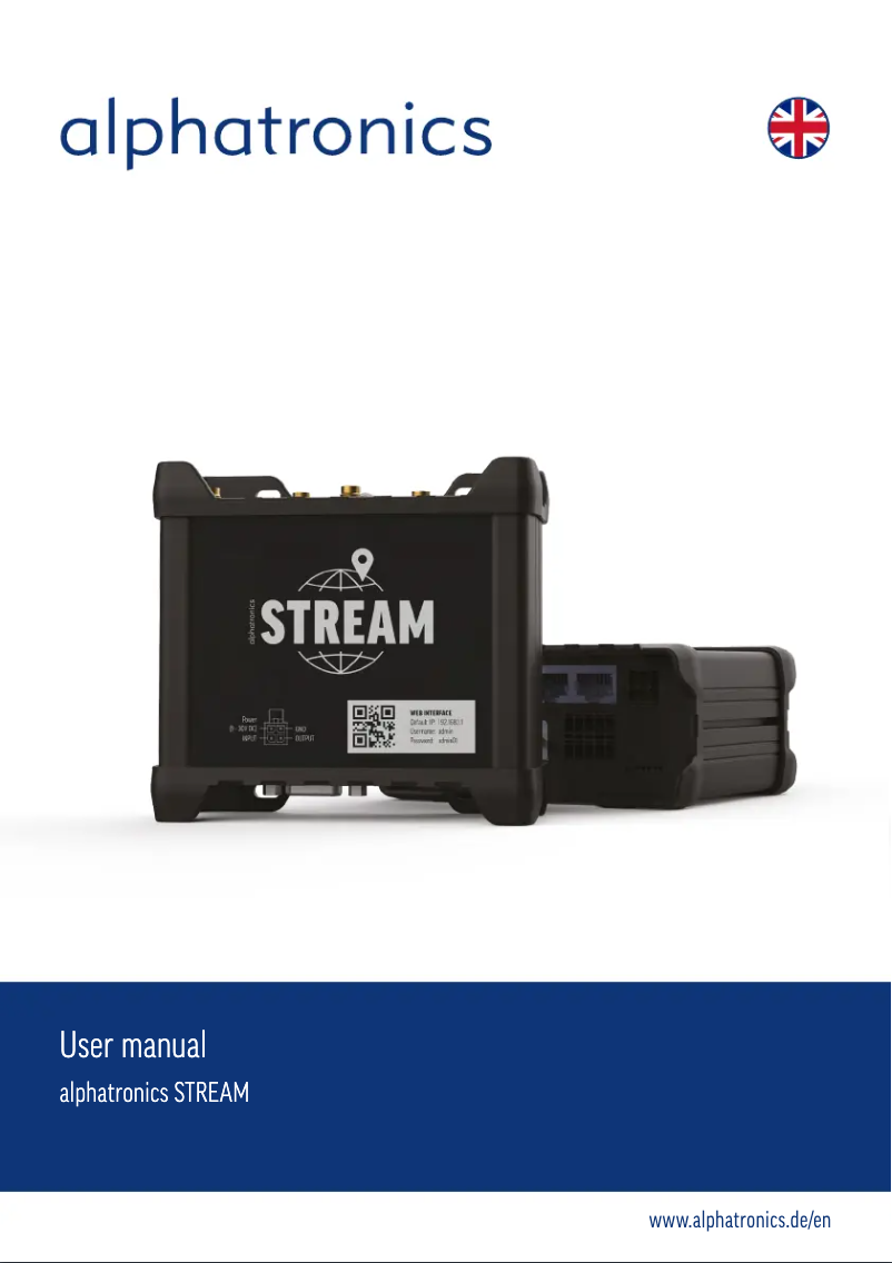 Imagen de la primera página del manual del dispositivo STREAM