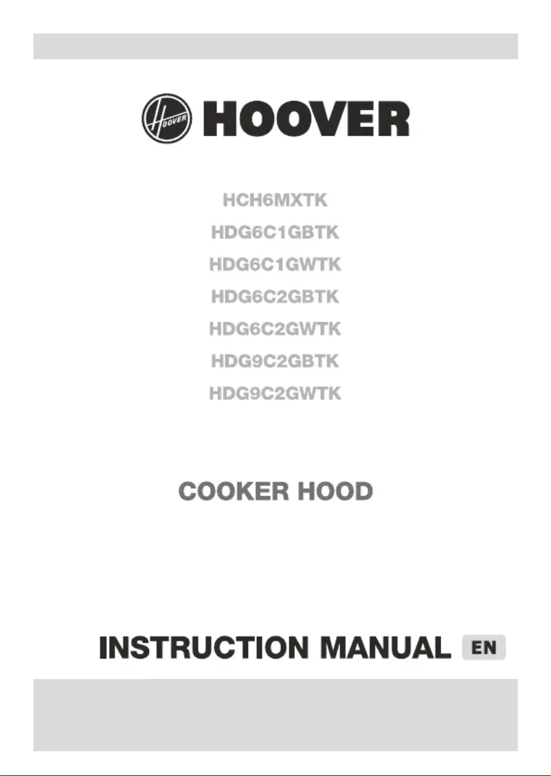 Página 1 del manual Manual de usuario Hoover HDG6C1GWTK