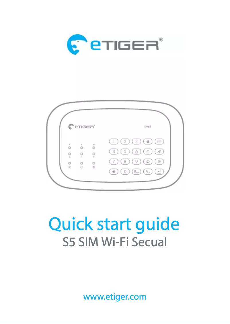 Página 1 del manual Manual de usuario eTiger S5 SIM Wi-Fi Secual