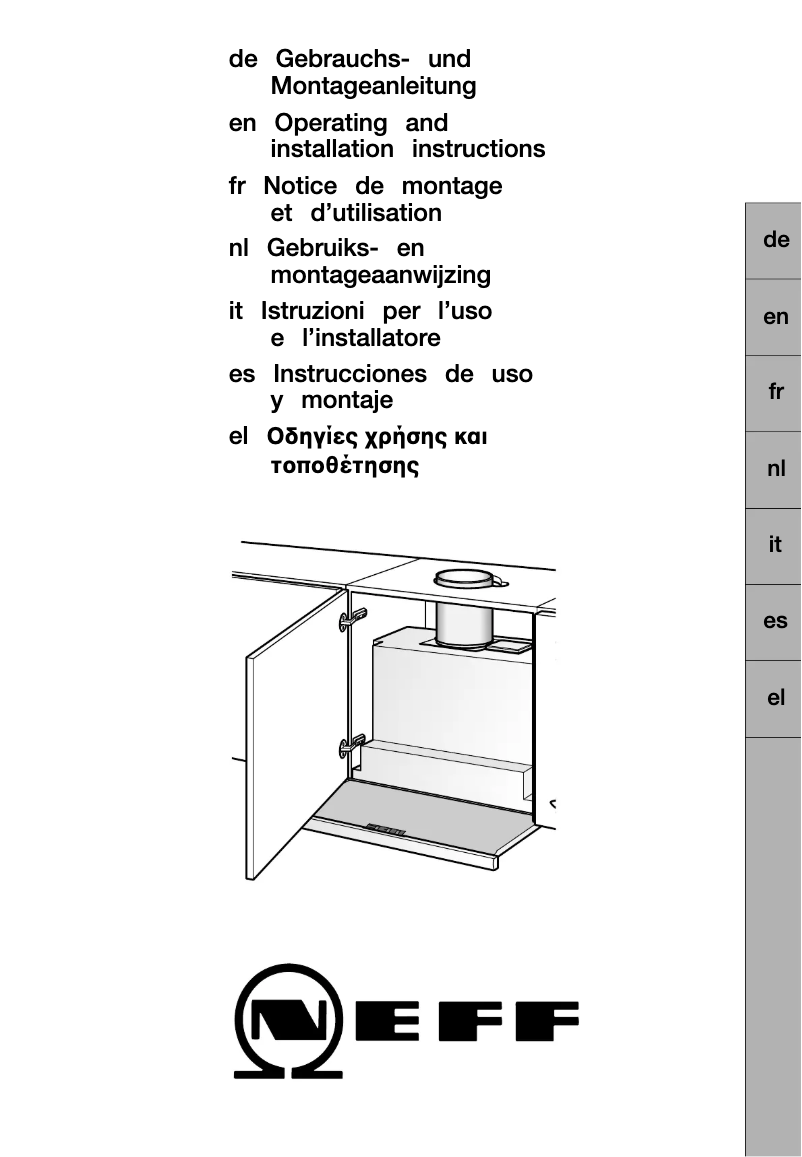 Página 1 del manual Manual de instrucciones Neff D4682X0