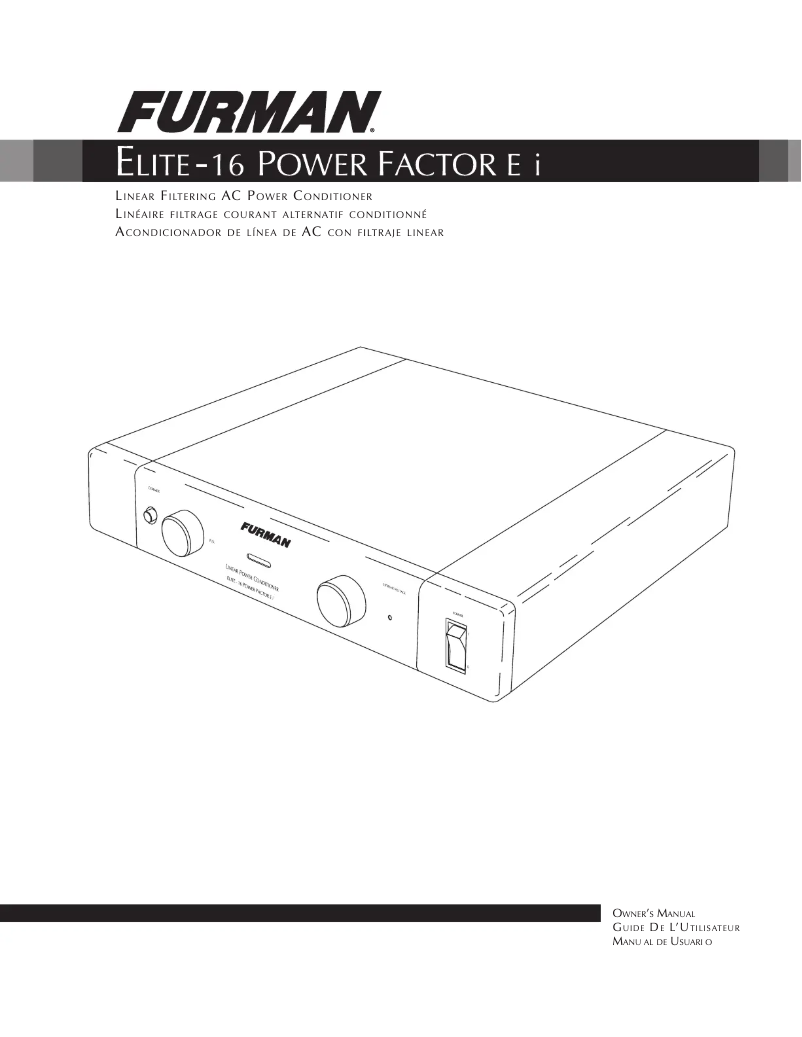 Imagen de la primera página del manual del dispositivo Elite-16 Power Factor E i