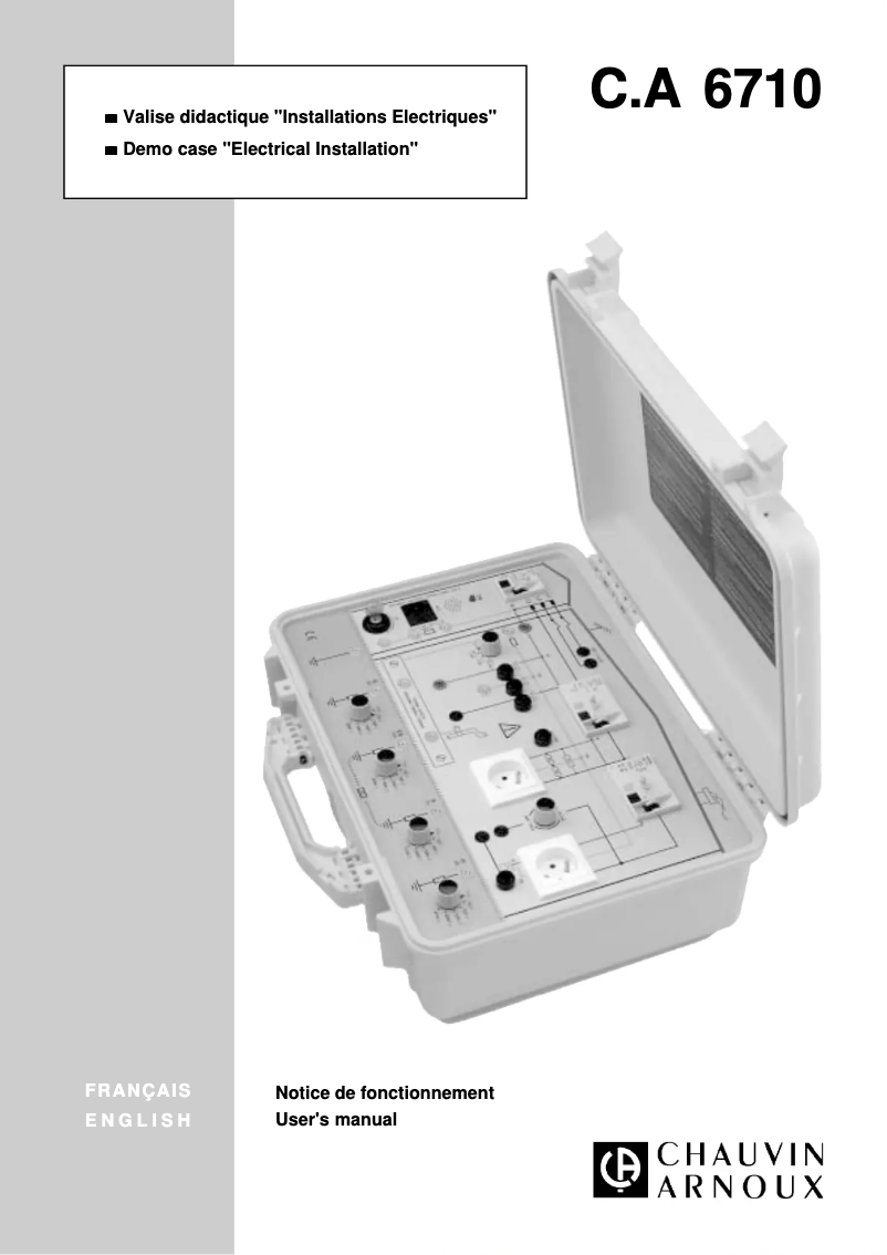 Imagen de la primera página del manual del dispositivo C.A 6710