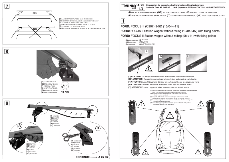 Página 1 del manual Manual de usuario Twinny Load A 25