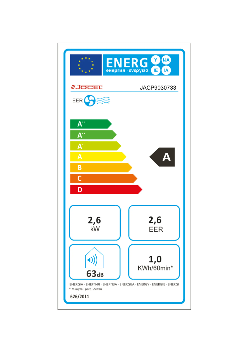 Imagen de la primera página del manual del dispositivo JACP9030733