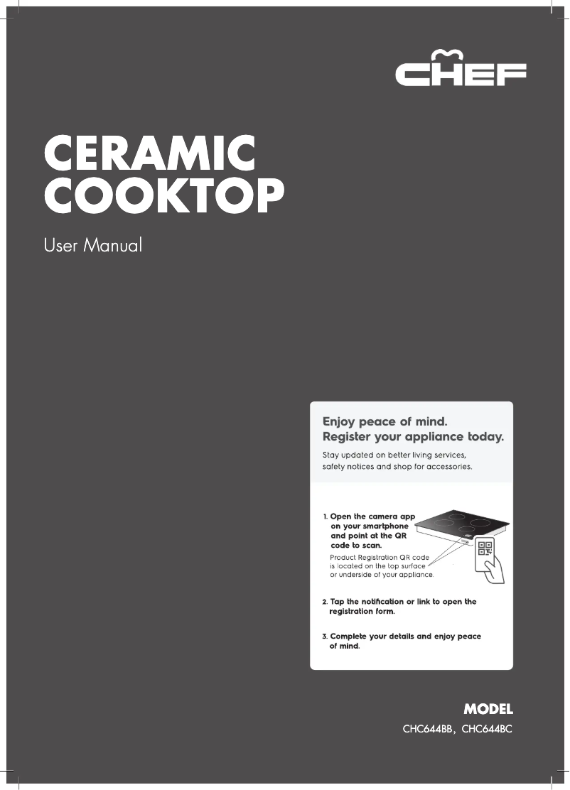 Página 1 del manual Manual de usuario Chef CHC644BC