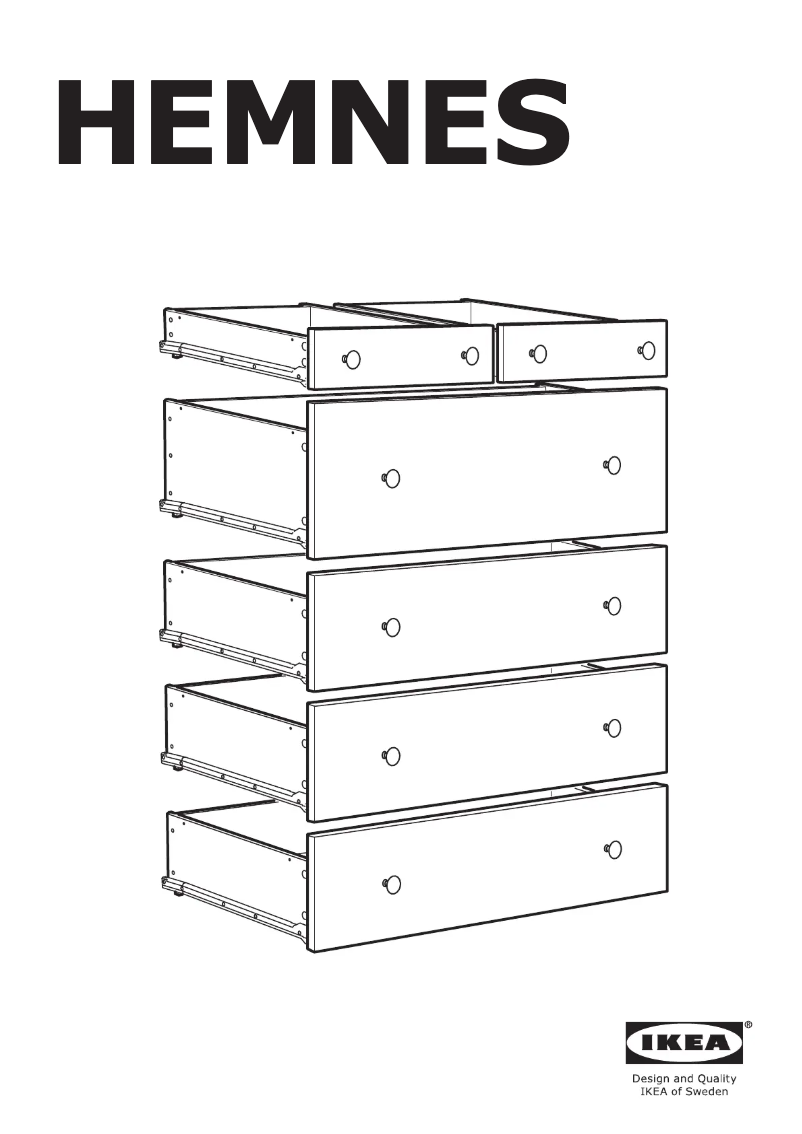 Página 1 del manual Manual de usuario Ikea HEMNES 303.556.93