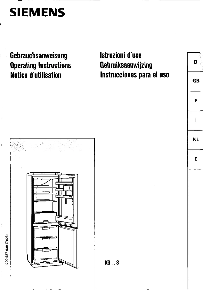 Imagen de la primera página del manual del dispositivo KG30S00