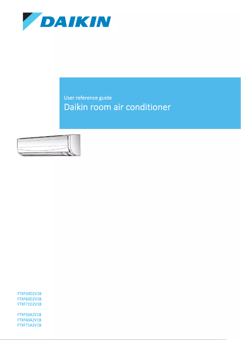 Página nº 1 - Manual de usuario Daikin FTXF35A5V1B