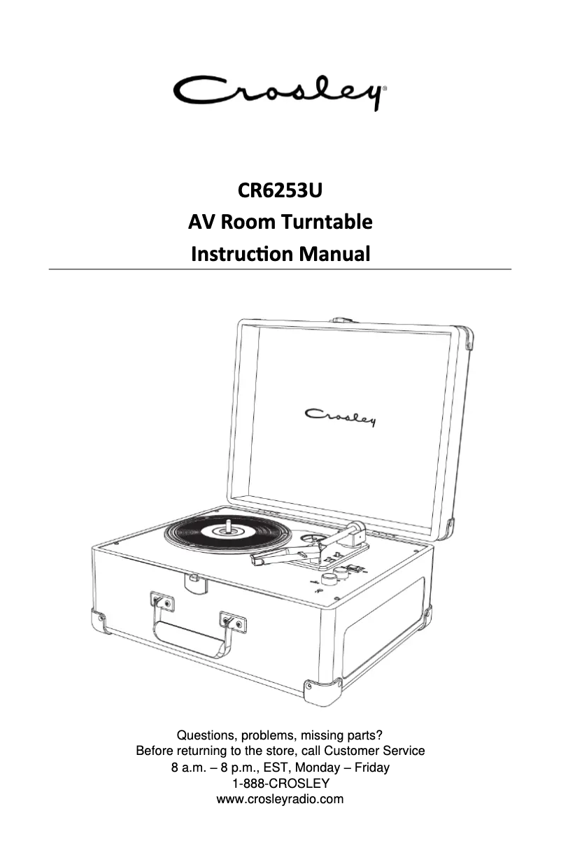 Página 1 del manual Manual de usuario Crosley AV Room CR6253U
