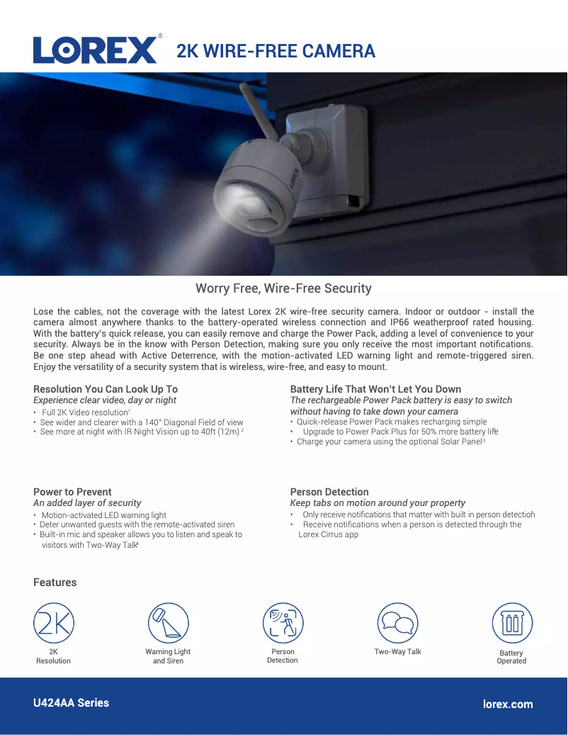 Imagen de la primera página del manual del dispositivo U424AAG-E